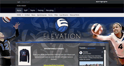 Desktop Screenshot of elevationvolleyball.com