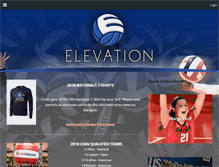 Tablet Screenshot of elevationvolleyball.com